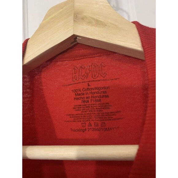 AC/DC Red White And Blue Men T-SHIRT ADULT‎ SIZE L RED White Blue - Picture 2 of 5